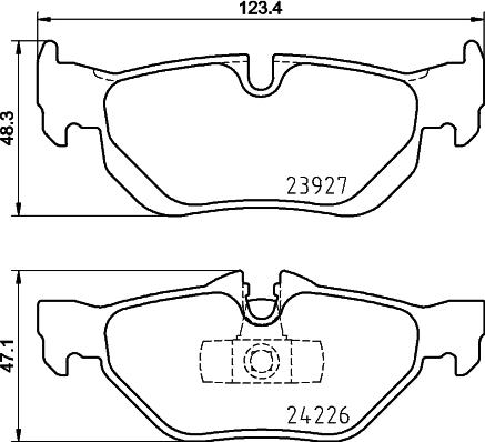 Pagid T2717 - Тормозные колодки, дисковые, комплект autosila-amz.com