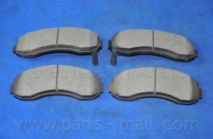 Parts-Mall PKB-009-S - Тормозные колодки, дисковые, комплект autosila-amz.com