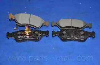 Parts-Mall PKB-007 - Тормозные колодки, дисковые, комплект autosila-amz.com