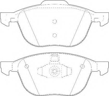 Parts-Mall PKH-006 - Тормозные колодки, дисковые, комплект autosila-amz.com