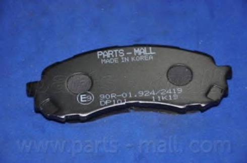 Parts-Mall PKN-E01 - Тормозные колодки, дисковые, комплект autosila-amz.com
