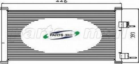 Parts-Mall PXNC2-009 - Конденсатор кондиционера autosila-amz.com