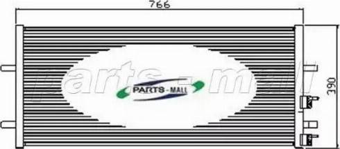 Parts-Mall PXNC2-019 - Конденсатор кондиционера autosila-amz.com