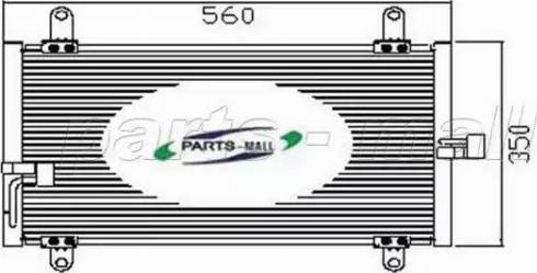 Parts-Mall PXNCX-024G - Конденсатор кондиционера autosila-amz.com