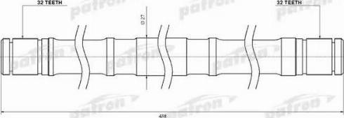 Patron CD20TLH - Приводной вал autosila-amz.com