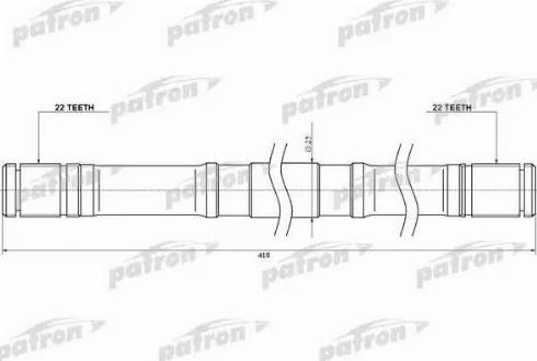 Patron GA16LH - Приводной вал autosila-amz.com