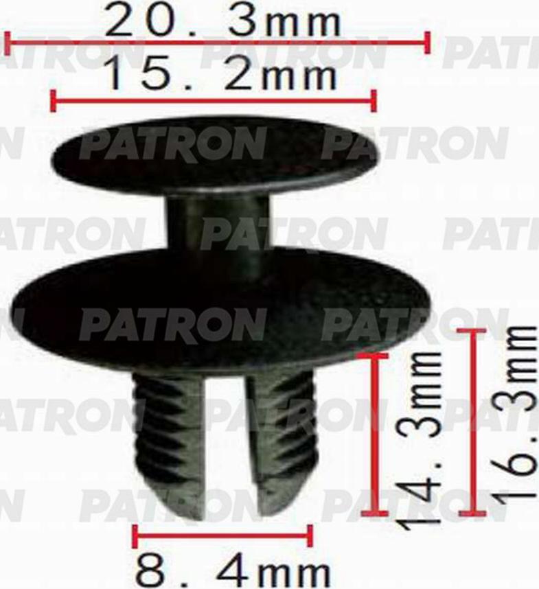 Patron P370495 - Зажим, клипса, молдинг autosila-amz.com