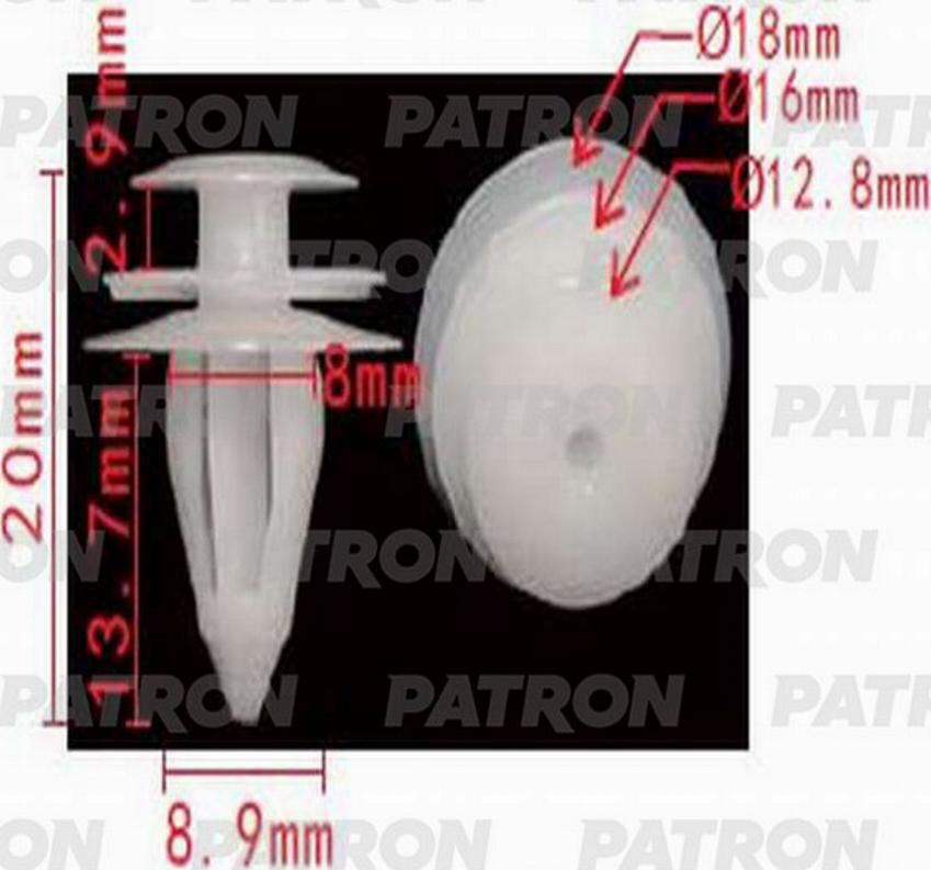 Patron P371189 - Зажим, клипса, молдинг autosila-amz.com