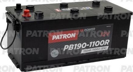 Patron PB190-1100R - Стартерная аккумуляторная батарея, АКБ autosila-amz.com