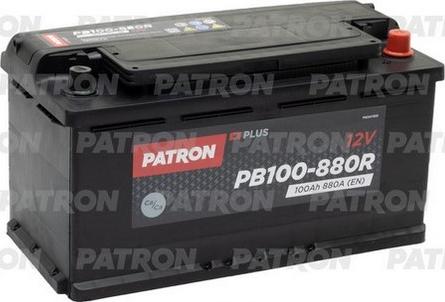 Patron PB100-880R - Стартерная аккумуляторная батарея, АКБ autosila-amz.com