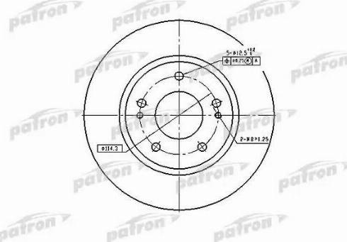 Patron PBD4494 - Тормозной диск autosila-amz.com