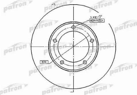 Patron PBD4506 - Тормозной диск autosila-amz.com