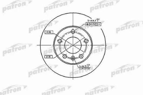 Patron PBD4051 - Тормозной диск autosila-amz.com