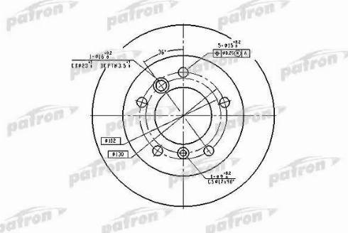 Patron PBD4088 - Тормозной диск autosila-amz.com