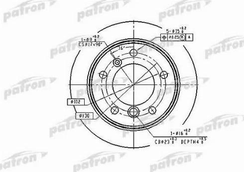 Patron PBD4087 - Тормозной диск autosila-amz.com