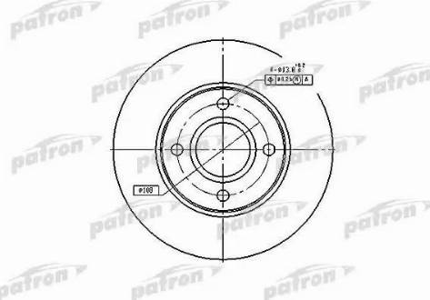 Patron PBD4036 - Тормозной диск autosila-amz.com