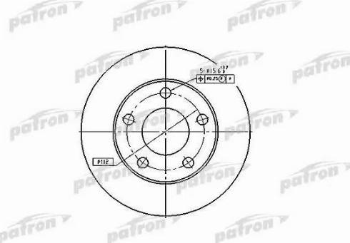 Patron PBD4026 - Тормозной диск autosila-amz.com