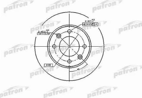 Patron PBD4185 - Тормозной диск autosila-amz.com