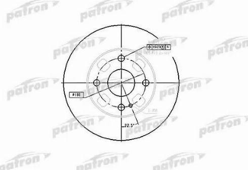 Patron PBD4120 - Тормозной диск autosila-amz.com