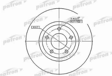 Patron PBD4385 - Тормозной диск autosila-amz.com
