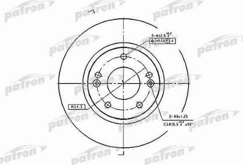 Patron PBD4291 - Тормозной диск autosila-amz.com