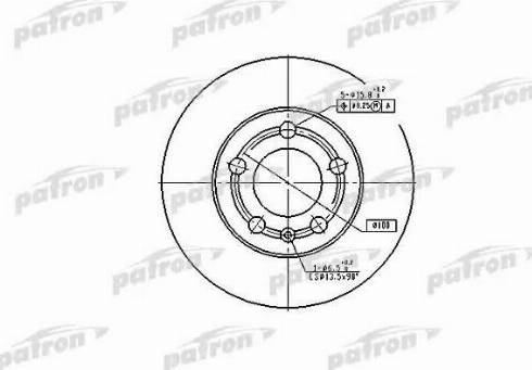 Patron PBD4253 - Тормозной диск autosila-amz.com