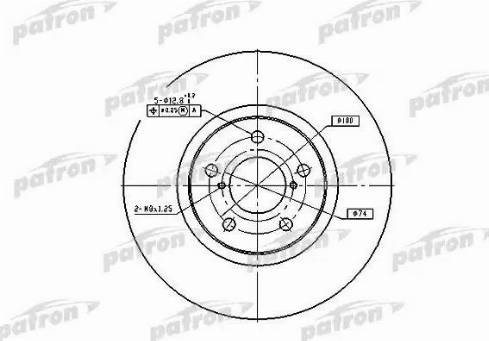 Patron PBD1437 - Тормозной диск autosila-amz.com