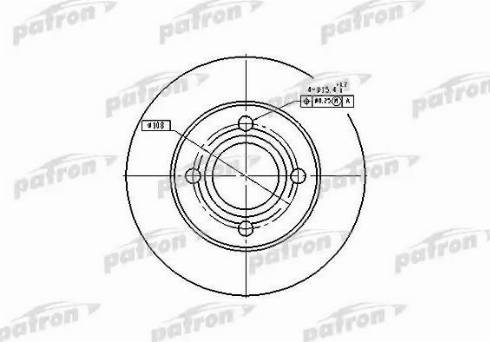 Patron PBD1543 - Тормозной диск autosila-amz.com