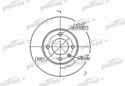 Patron PBD1516 - Тормозной диск autosila-amz.com