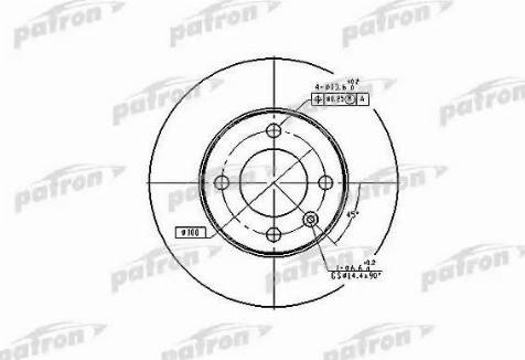 Patron PBD1518 - Тормозной диск autosila-amz.com