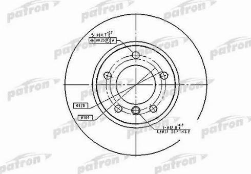 Patron PBD1537 - Тормозной диск autosila-amz.com