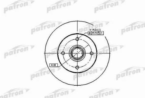 Patron PBD1529 - Тормозной диск autosila-amz.com