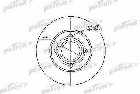 Patron PBD1521 - Тормозной диск autosila-amz.com