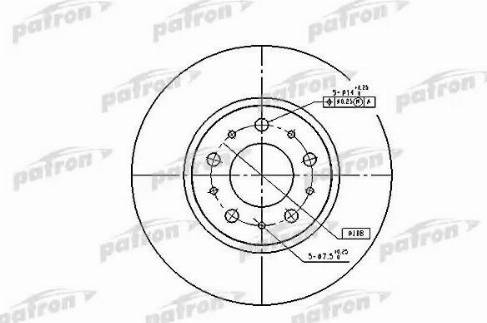 Patron PBD1697 - Тормозной диск autosila-amz.com