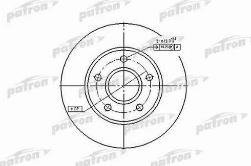 Patron PBD1647 - Тормозной диск autosila-amz.com