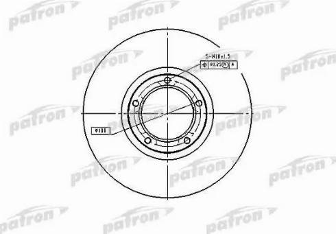 Patron PBD1653 - Тормозной диск autosila-amz.com
