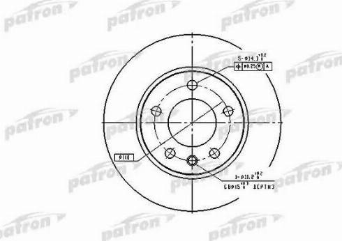 Patron PBD1612 - Тормозной диск autosila-amz.com