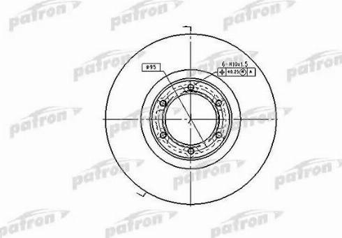 Patron PBD1002 - Тормозной диск autosila-amz.com