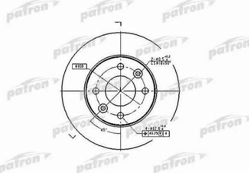 Patron PBD1015 - Тормозной диск autosila-amz.com