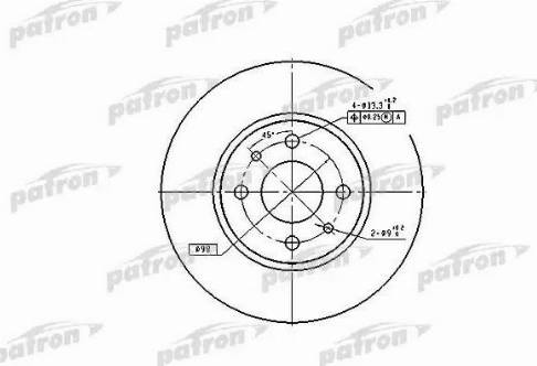 Patron PBD1790 - Тормозной диск autosila-amz.com