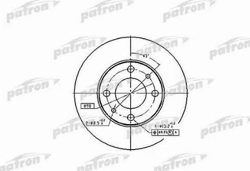 Patron PBD1721 - Тормозной диск autosila-amz.com