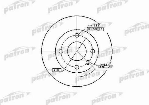 Patron PBD2598 - Тормозной диск autosila-amz.com