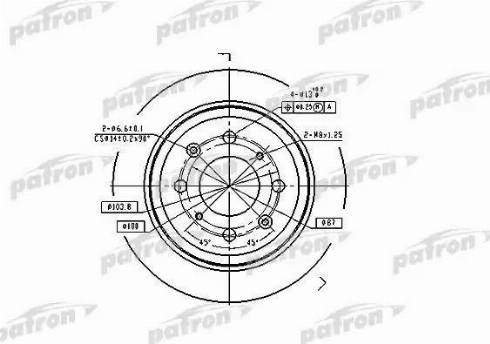 Patron PBD2646 - Тормозной диск autosila-amz.com