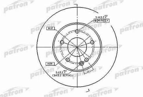 Patron PBD2654 - Тормозной диск autosila-amz.com