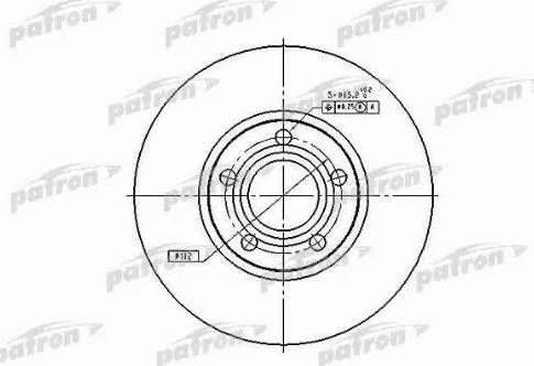 Patron PBD2651 - Тормозной диск autosila-amz.com