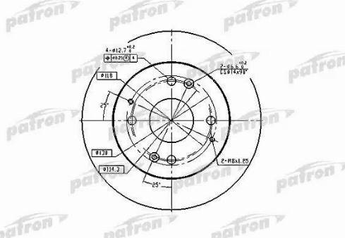 Patron PBD2669 - Тормозной диск autosila-amz.com