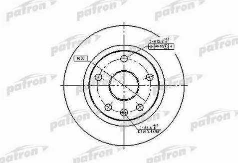 Patron PBD2619 - Тормозной диск autosila-amz.com