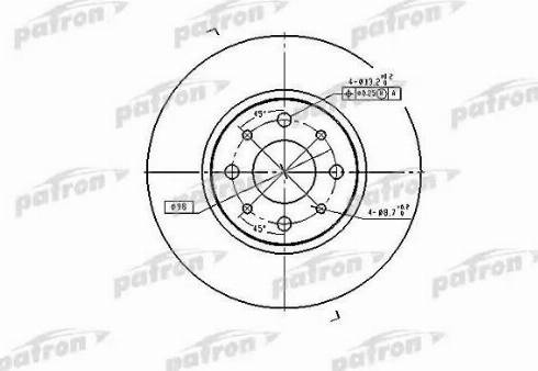 Patron PBD2686 - Тормозной диск autosila-amz.com