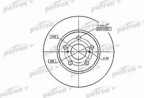 Patron PBD2683 - Тормозной диск autosila-amz.com