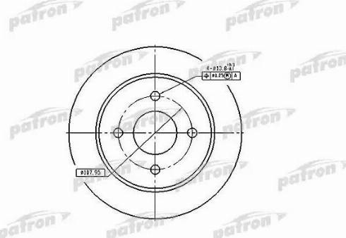 Patron PBD2623 - Тормозной диск autosila-amz.com